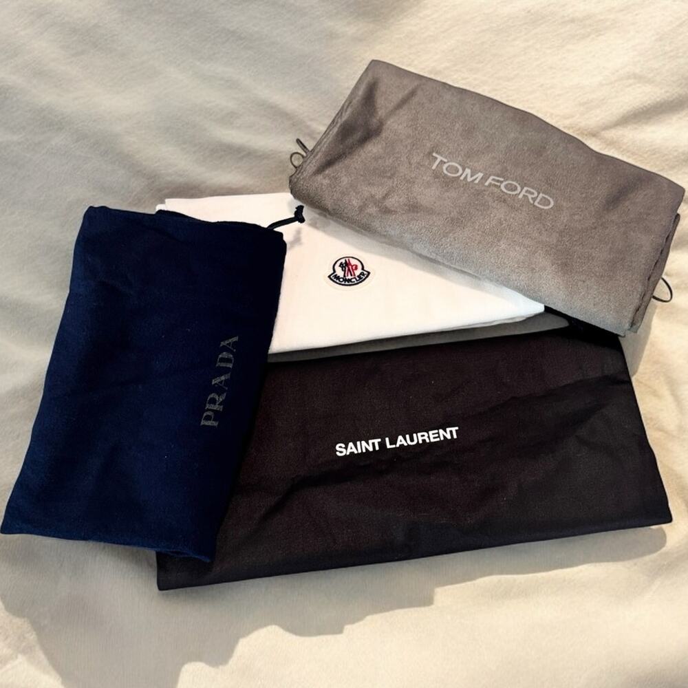 8 Designer Sneaker Shoe Dust Bag Moncler Saint Laurent Tom Ford Prada